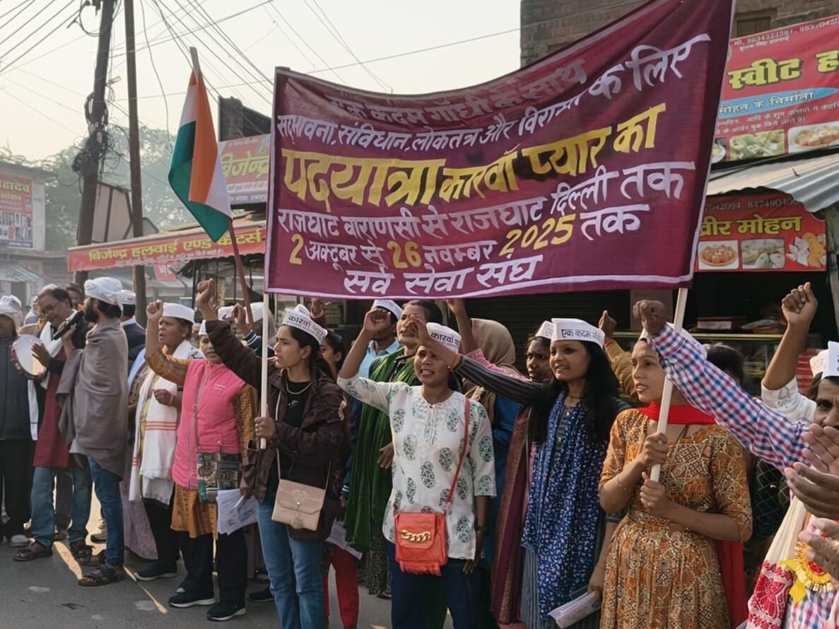 गांधी विचारों को आगे बढ़ाने में पदयात्रा महत्वपूर्ण भूमिका – पदयात्रा का 40वां दिन